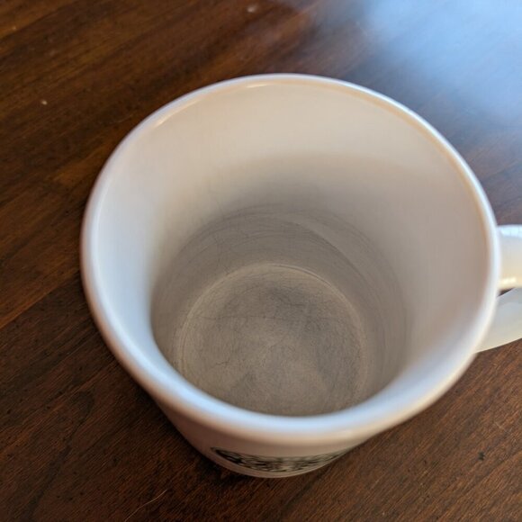 2008 White Starbucks Siren Logo coffee mug 11 oz. - Picture 5 of 6